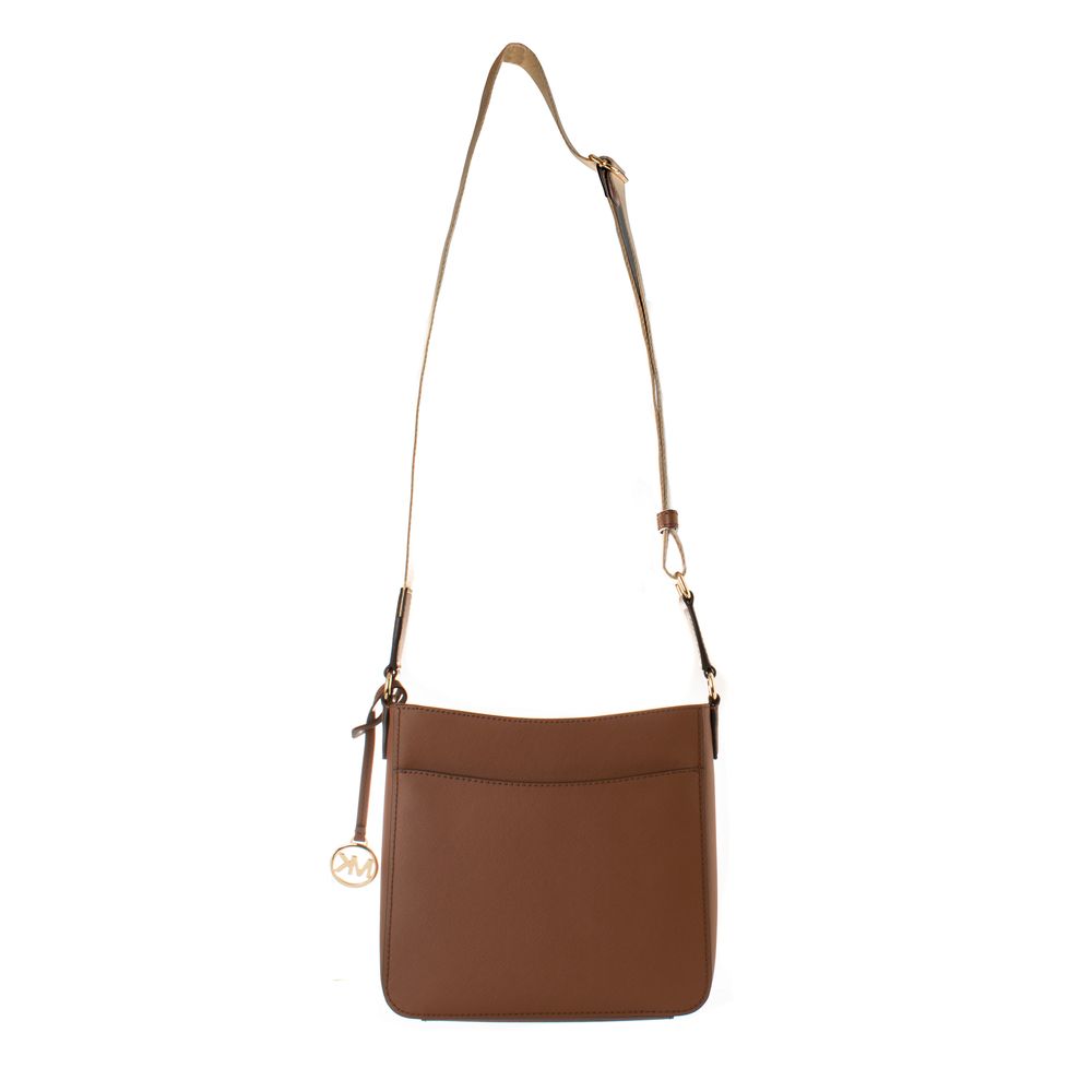 Michael Kors - Effortless Canvas Structured Crossbody Bag - Brown Michael Kors