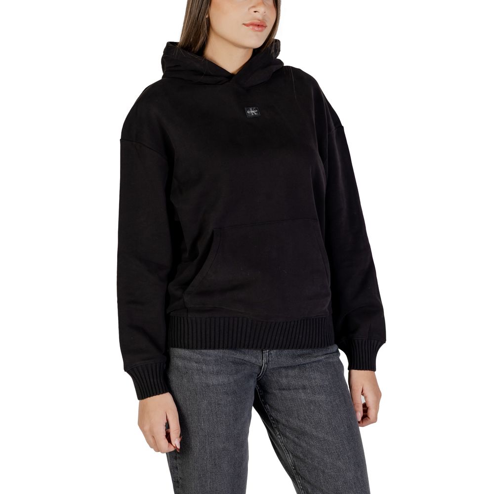 Calvin Klein Jeans - Effortless Cotton Relaxed Pullover Hoodie - Black Calvin Klein Jeans