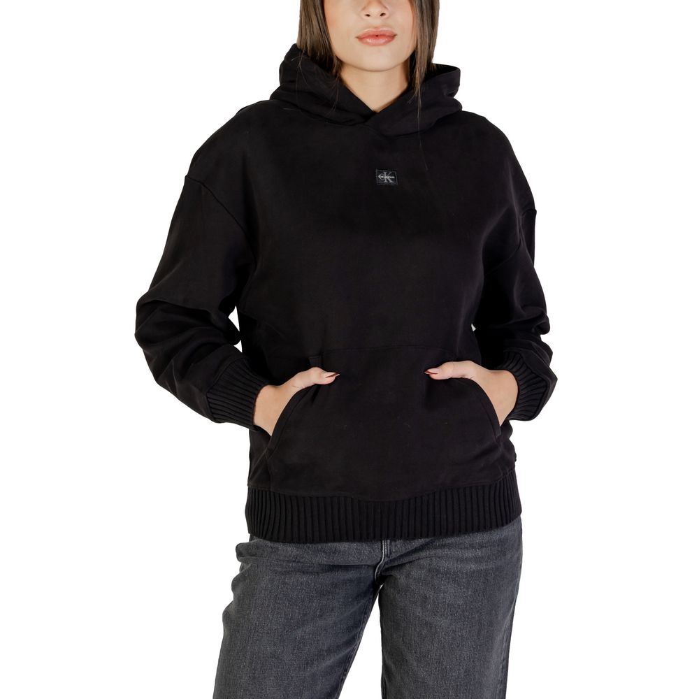 Calvin Klein Jeans - Effortless Cotton Relaxed Pullover Hoodie - Black Calvin Klein Jeans
