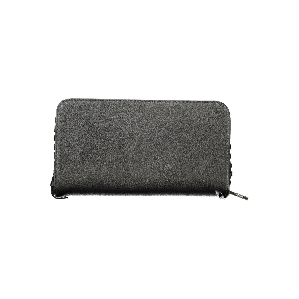 Desigual - Textured Polyethylene Zip Wallet - Black Desigual