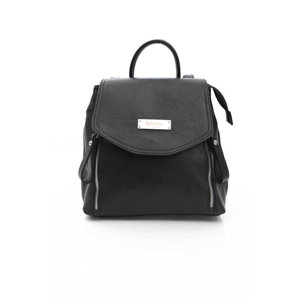 Baldinini Trend - Soft Convertible Cowhide Backpack - Black Baldinini Trend