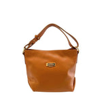 Baldinini Trend - Polished Textured Cowhide Shoulder Bag - Brown Baldinini Trend