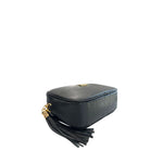Baldinini Trend - Textured Cowhide Crossbody Bag with Tassel - Black Baldinini Trend