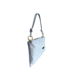 Baldinini Trend - Sleek Blue Cowhide Clutch Bag With Gold Hardware - Blue Baldinini Trend
