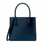 Michael Kors - Polished Textured Structured Tote Bag - Navy Michael Kors