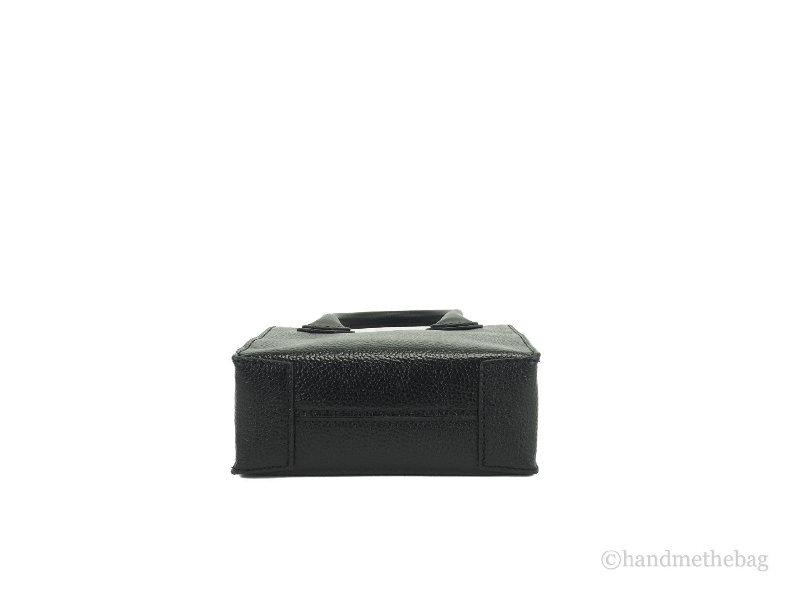 Michael Kors - Polished Textured Leather Mini Crossbody Bag - Black Michael Kors
