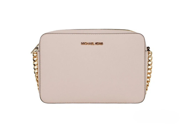 Michael Kors - Polished Saffiano Leather East West Crossbody Handbag - Blush Michael Kors
