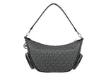Michael Kors - Polished Logo Print Convertible Crossbody Bag - Black Michael Kors