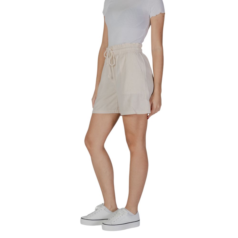 B.Young - Relaxed Drawstring Cotton Shorts - Beige B.Young