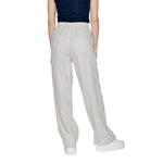 Street One - Relaxed Wide Leg Linen Trousers - Beige Street One