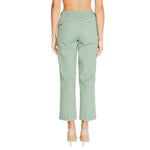 Street One - Elegant Straight Leg Cotton Twill Trousers - Turquoise Street One