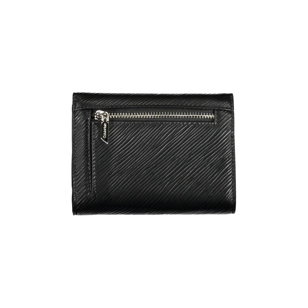 Calvin Klein - Sleek Textured Polyethylene Wallet with RFID Protection - Black Calvin Klein