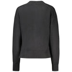 Calvin Klein - Sophisticated Ribbed Logo Crew Neck Sweater - Black Calvin Klein