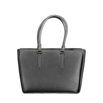 Calvin Klein - Sleek Textured Polyethylene Structured Shoulder Bag - Black Calvin Klein