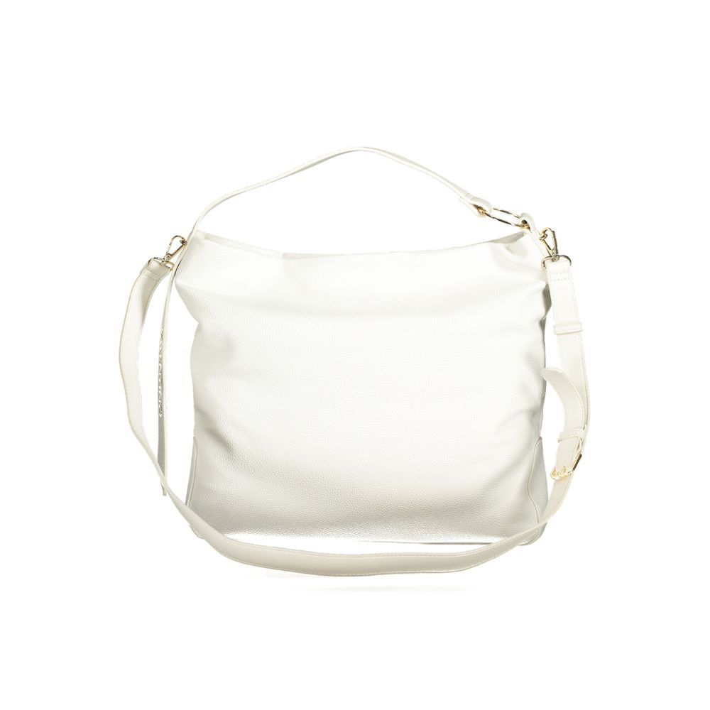 Valentino - Chic Polyethylene Structured Shoulder Bag - White Mario Valentino