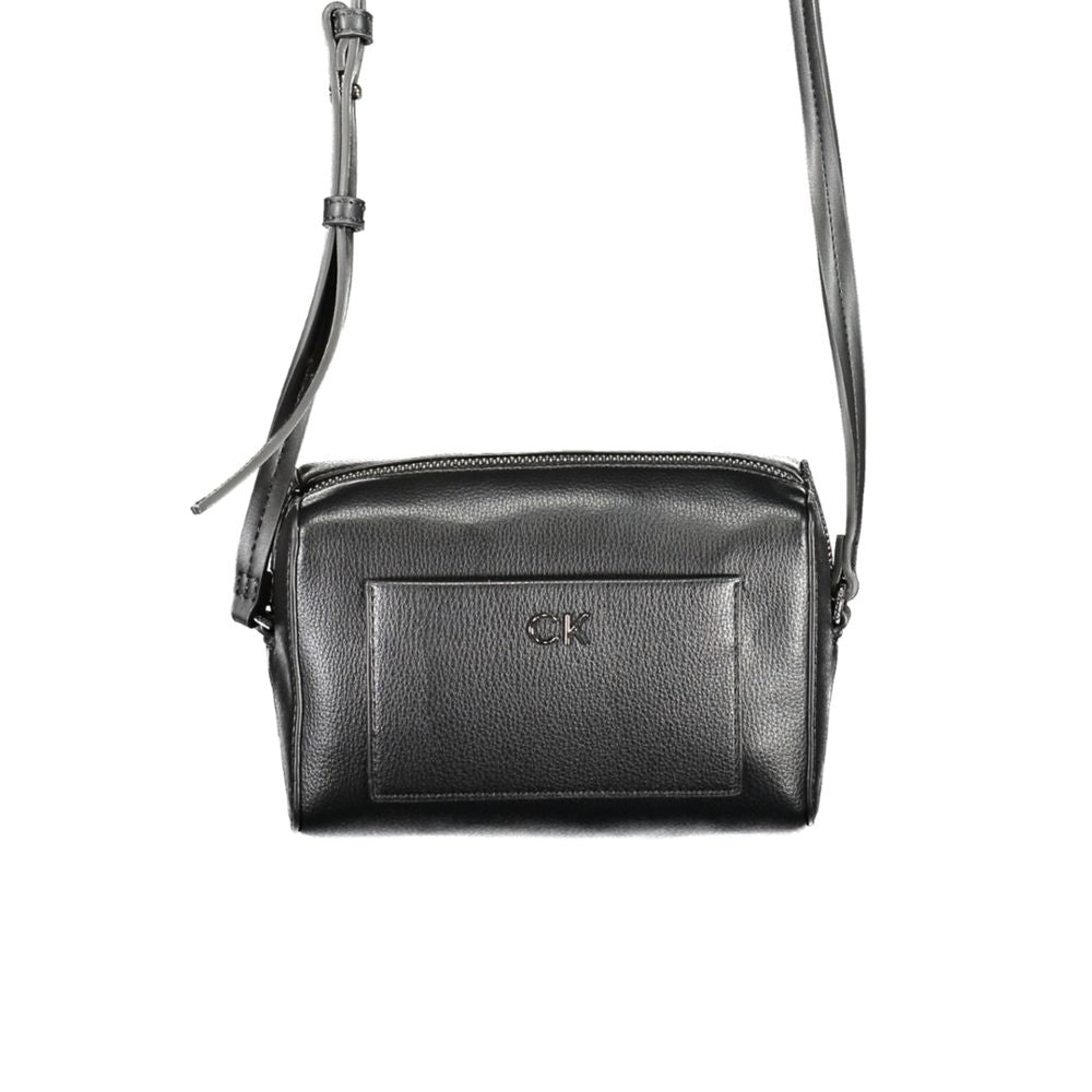 Calvin Klein - Sleek Textured Crossbody Bag with Logo Detail - Black Calvin Klein