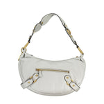 Guess Jeans - Edgy Studded Polyethylene Shoulder Bag - White Guess Jeans