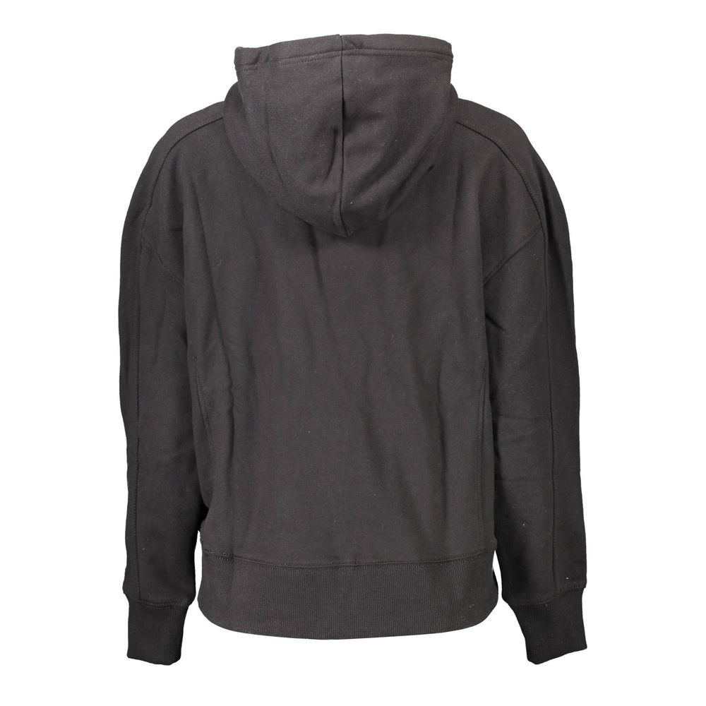 Calvin Klein - Relaxed Organic Cotton Pullover Hoodie with Logo Embroidery - Black Calvin Klein