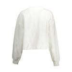 Calvin Klein - Minimalist Cropped Cotton Sweatshirt - White Calvin Klein