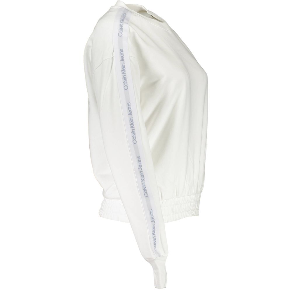 Calvin Klein - Effortless Branded Tape Cotton Sweatshirt - White Calvin Klein