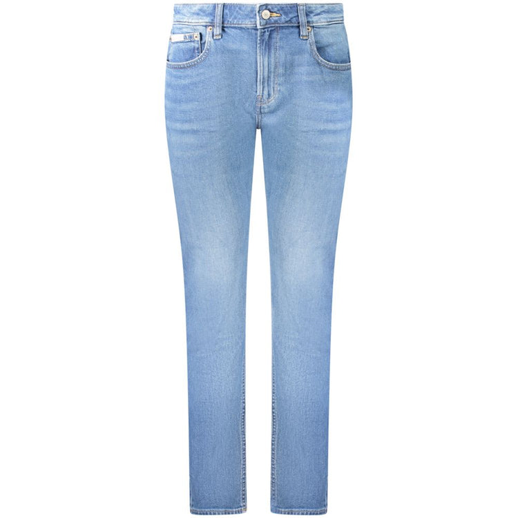 Calvin Klein - Classic Light Wash Mid Rise Slim Jeans - Blue Calvin Klein