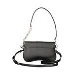Valentino - Sleek Polyethylene Shoulder Bag with Chain Detail - Black Mario Valentino