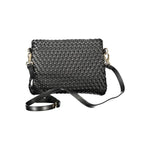 Valentino - Textured Woven Polyethylene Crossbody Bag - Black Mario Valentino
