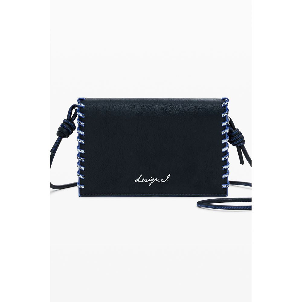 Desigual - Sleek Polyethylene Compact Crossbody Wallet - Black Desigual