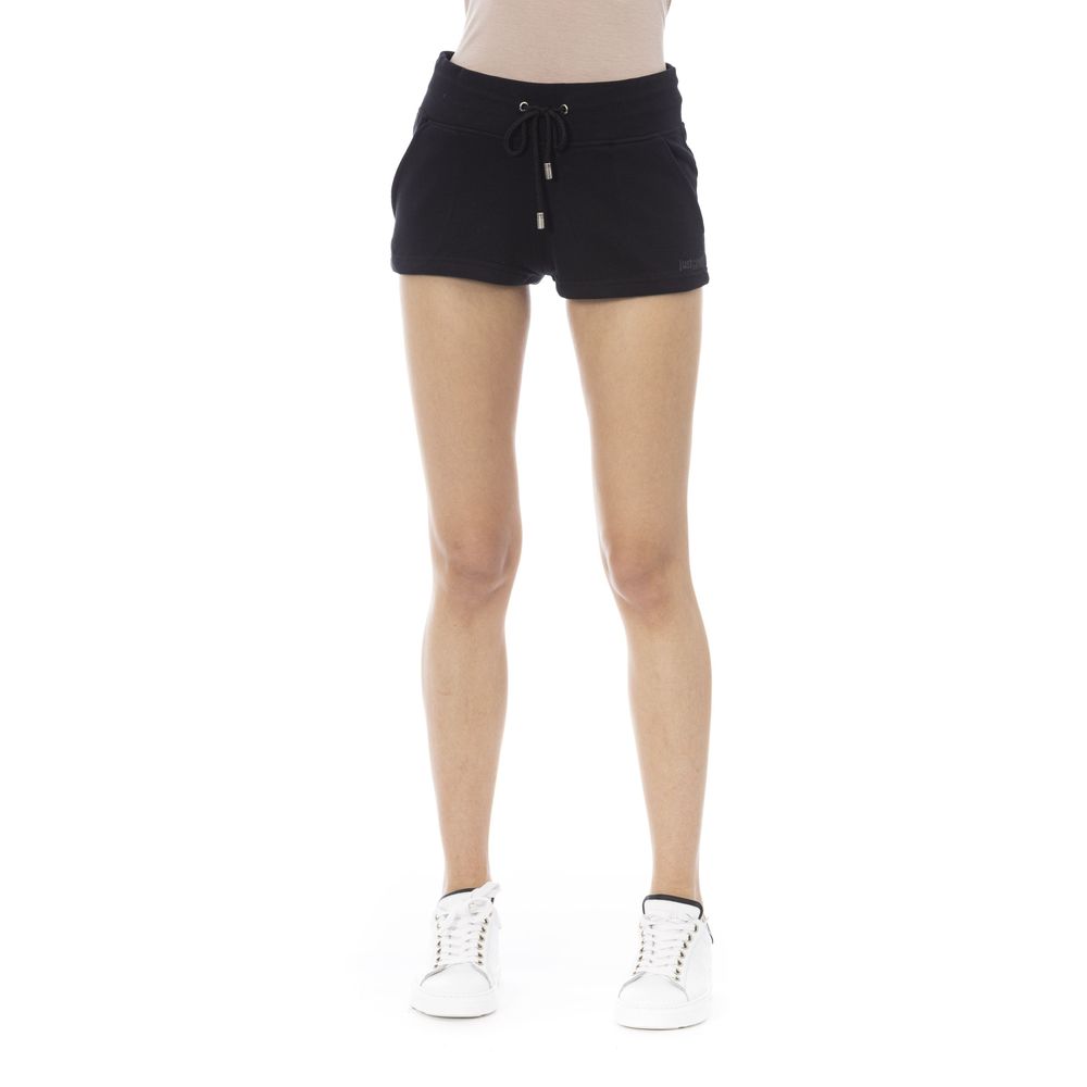 Just Cavalli - Relaxed Cotton Drawstring Lounge Shorts - Black