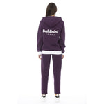 Baldinini Trend - Relaxed Cotton Fleece Zip-Up Hoodie & Jogger Set - Purple Baldinini Trend
