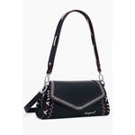Desigual - Bold Relief Print Structured Shoulder Bag - Black Desigual