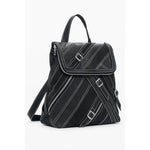 Desigual - Edgy Polyethylene Backpack with Contrast Stitching - Black Desigual