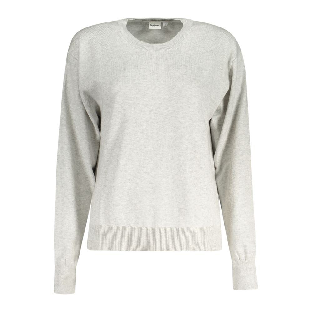 Pepe Jeans - Soft Cotton Wool Cashmere Crew Neck Sweater - Gray Pepe Jeans