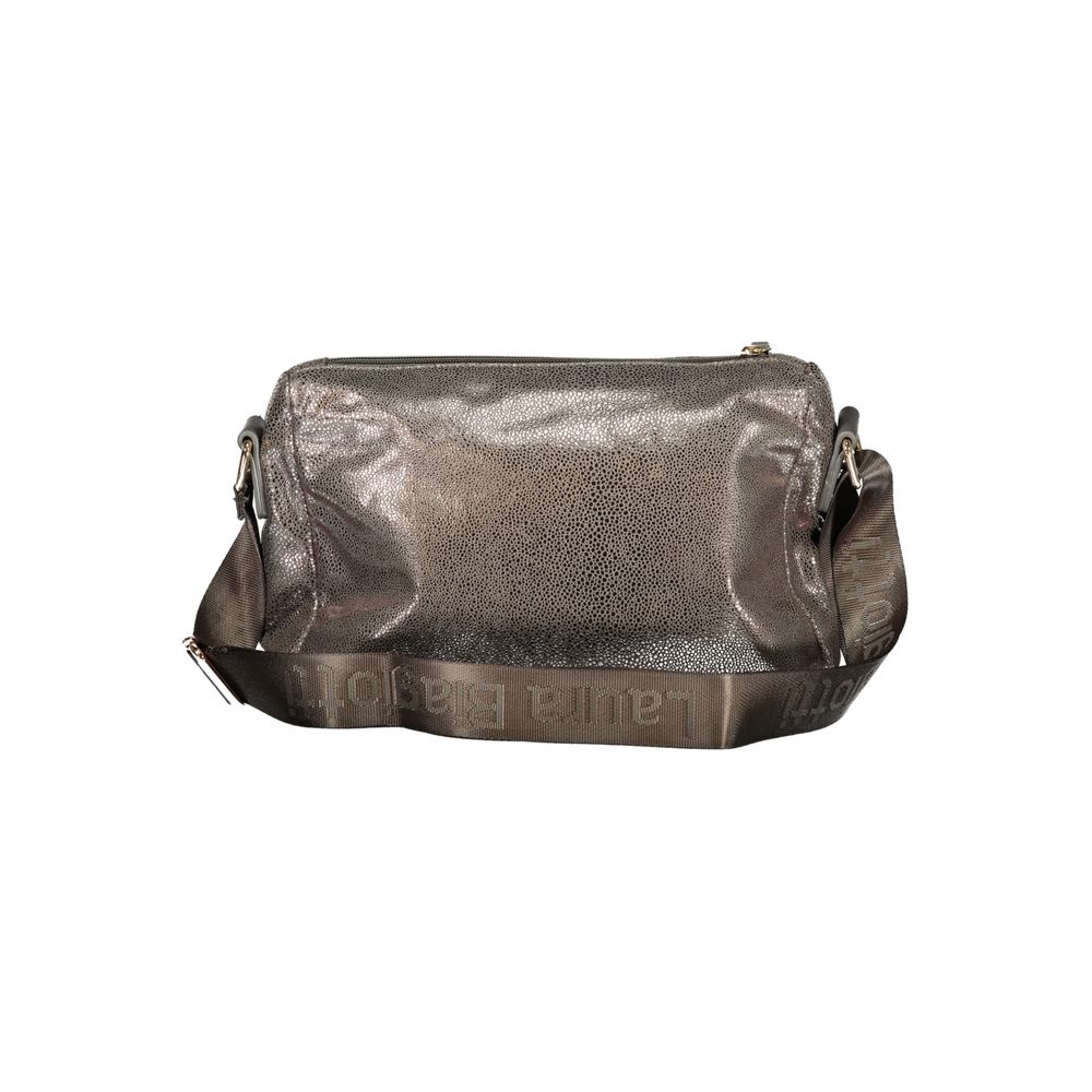 Laura Biagiotti - Sophisticated Metallic Textured Crossbody Bag - Grey Laura Biagiotti