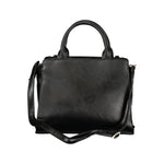 Laura Biagiotti - Sleek PVC Top Handle Bag with Chain Detail - Black Laura Biagiotti