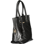 Laura Biagiotti - Sophisticated Quilted PVC Tote Bag with Tassel - Black Laura Biagiotti