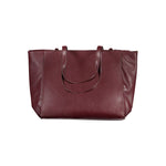 Laura Biagiotti - Bold Structured PVC Tote Bag With Chain Accent - Red Laura Biagiotti