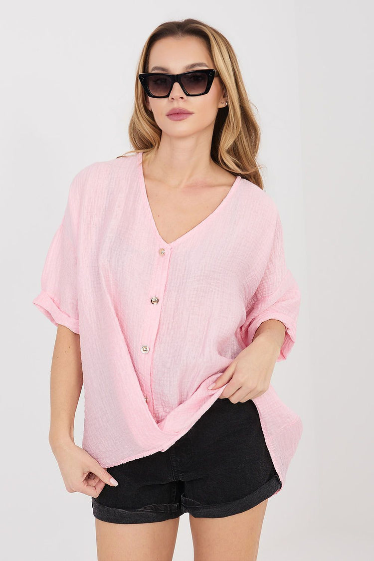  Shirt met korte mouwen model 225510 Italy Moda 