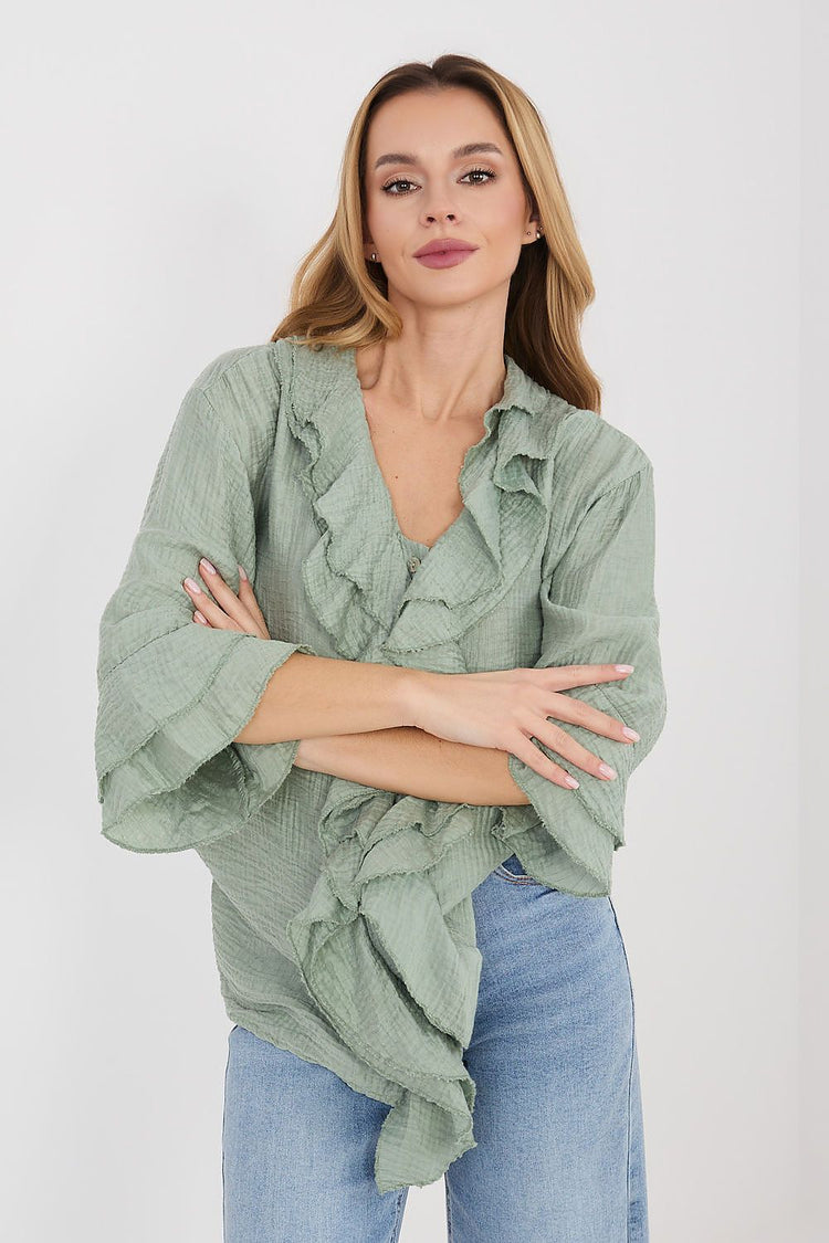  Shirt met lange mouwen model 225521 Italy Moda 