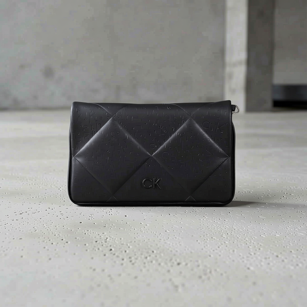 Calvin Klein - Structured Quilted Crossbody Bag - Black Calvin Klein